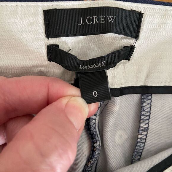 J. Crew Navy Foulard Minnie Cigarette Pants 0 - Picture 7 of 8